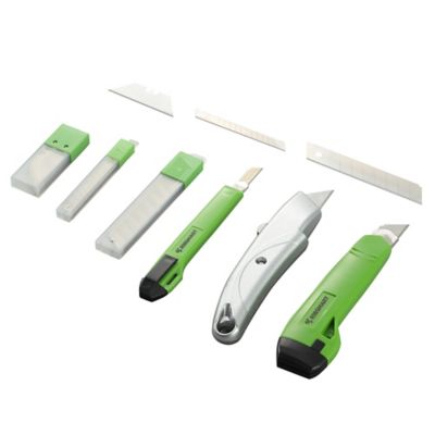 Image showing  Steel Snap Knife and Blades Set, 33 pc., Green