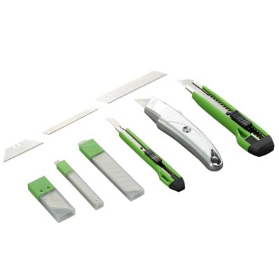 Image showing  Steel Snap Knife and Blades Set, 33 pc., Green
