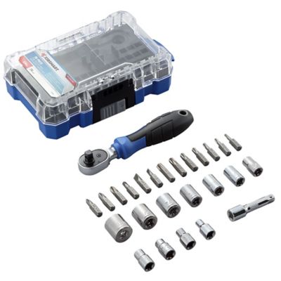 Image showing  1/4 in. Drive Dual Head Ratcheting Socket Set, 26 pc.