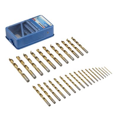 Image showing  29 pc. HSS Titanium Drill Bit Set, Blue