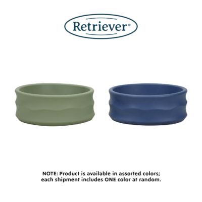 Image showing  Ripple Rubber Freeform Pet Bowl, Assorted