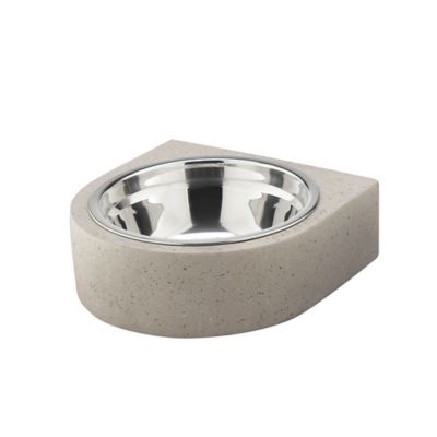 Retriever 30 oz. Stainless Steel Pet Bowl with Concrete Holder, Assorted