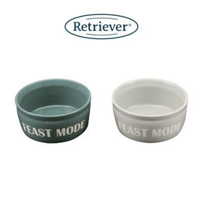 Image showing  61 oz. Slogan Ceramic Pet Food Bowl, Assorted