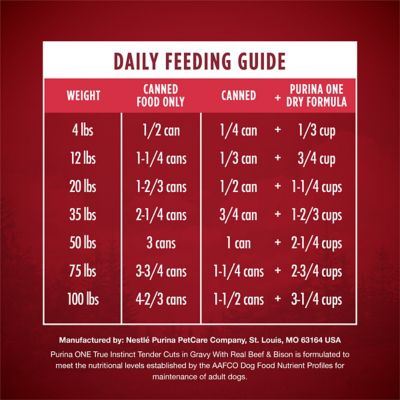 Image showing 5 th Purina ONE True Instinct Tender Cuts in Gravy Real Beef and Bison Wet Dog Food, 13 oz.