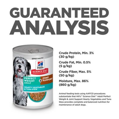 Image showing  Adult Perfect Weight and Joint Support Hearty Vegetables and Tuna Stew Wet Dog Food, 12.5 oz.