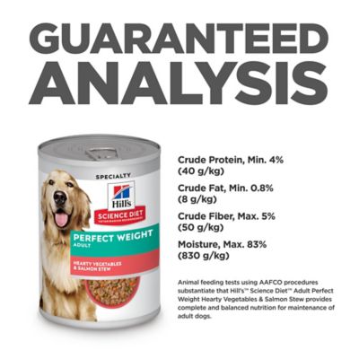 Image showing  Adult Perfect Weight Hearty Vegetables and Salmon Stew Wet Dog Food, 12.5 oz.