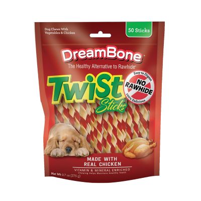 DreamBone Twist Sticks Chicken, 50 ct.