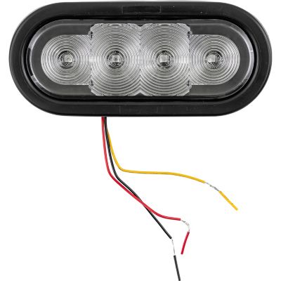 Image showing  6 in. Oval Strobe Light with Red/Blue LEDs and 9 Flash Patterns