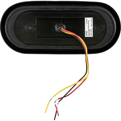 Image showing  6 in. Oval Strobe Light with Red/Blue LEDs and 9 Flash Patterns