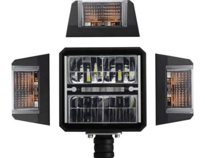 Image showing  SAM Universal Heated LED Snow Plow Headlights with Multi-Mount Signal