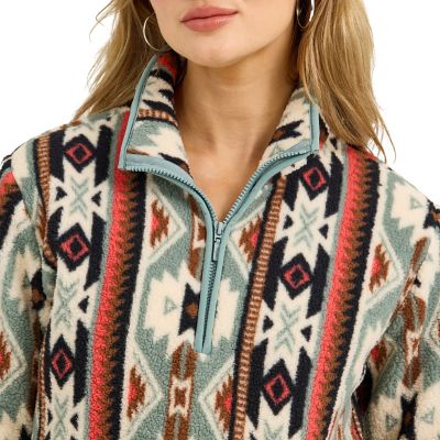 Image showing 1 th Wrangler Women's Sherpa Half-Zip Pullover Jacket