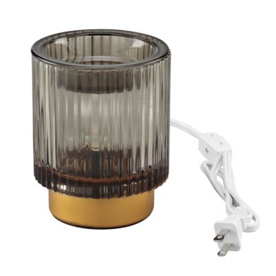Image showing  Light-Up Black Glass Wax Warmer
