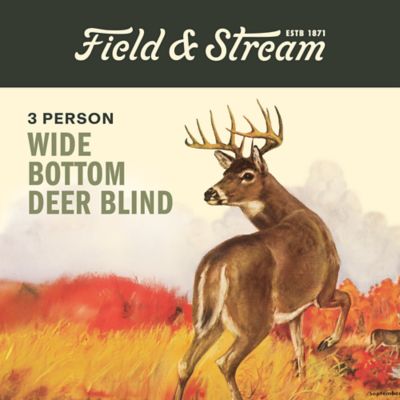 Image showing 8 th Field & Stream 3-Person Wide Bottom See-Through Mesh Ground Blind, 72 in. x 72 in. x 68 in.