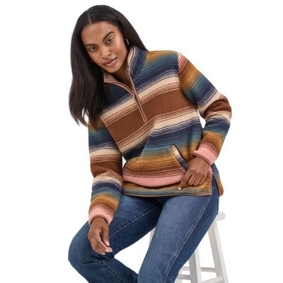 Wrangler Women's Sherpa Half-Zip Pullover Jacket