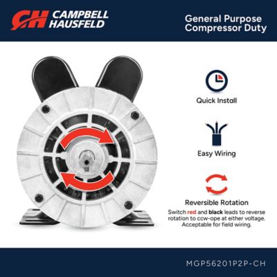 Image showing  Compressor Duty Electric Motor, 2 hp