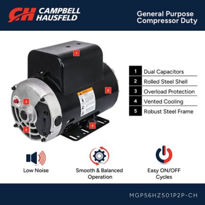 Image showing  Compressor Duty Electric Motor, 5 hp