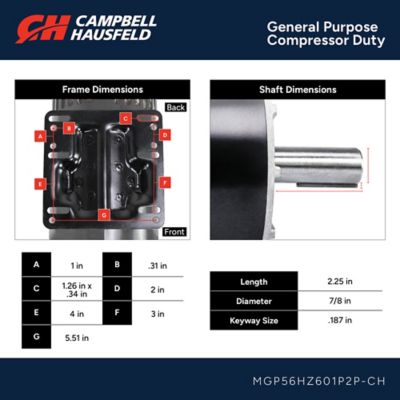 Image showing  Compressor Duty Electric Motor, 6 hp