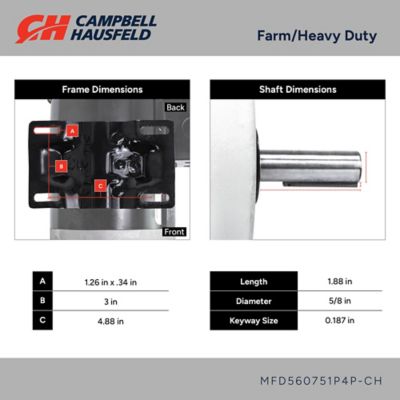 Image showing  Farm Duty Electric Motor, 3/4 hp