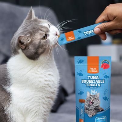 Image showing 5 th Paws & Claws Tuna Flavor Lickable Cat Treats, 15g, 4 ct.