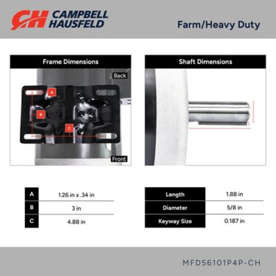 Image showing  Farm Duty Electric Motor,1 hp