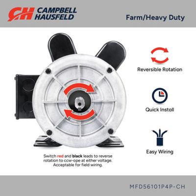 Image showing  Farm Duty Electric Motor,1 hp