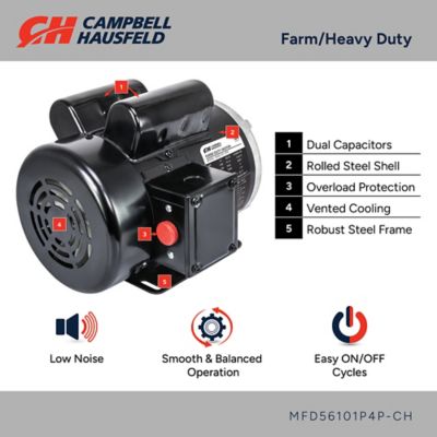 Image showing  Farm Duty Electric Motor,1 hp