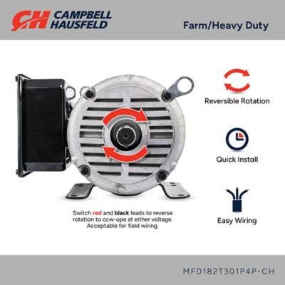 Image showing  Farm Duty Electric Motor, 3 hp
