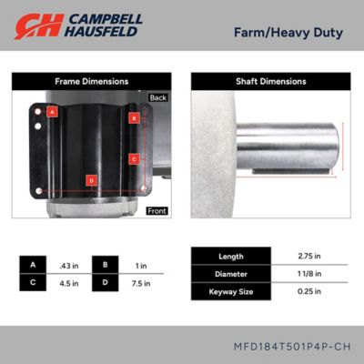 Image showing  Farm Duty Electric Motor, 5 hp