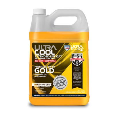 Ultra1Plus UltraCool Extended-Life OAT Antifreeze + Coolant PREMIXED 50/50 GOLD, UACEL5050YG