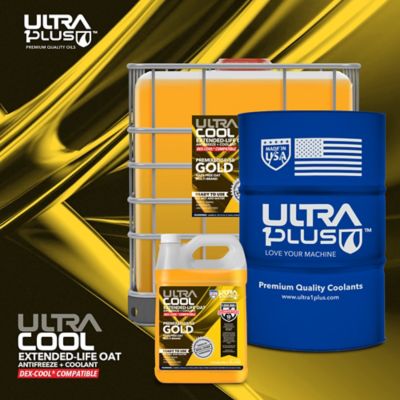 Image showing 7 th Ultra1Plus UltraCool Extended-Life OAT Antifreeze + Coolant PREMIXED 50/50 GOLD, UACEL5050YG