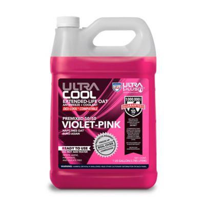 Ultra1Plus UltraCool Extended-Life OAT Antifreeze + Coolant PREMIXED 50/50 PINK, UACEL5050VG