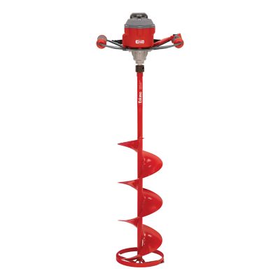 Eskimo E40 Electric Ice Auger, 10 in., Full-Power 40V Lithium, Lightweight, Steel Bit, Red, 45750