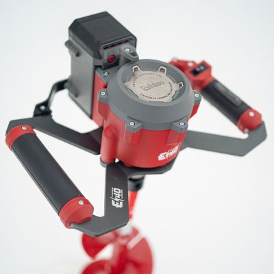 Image showing  E40 Electric Ice Auger, 10 in., Full-Power 40V Lithium, Lightweight, Composite Bit, Red, 45900
