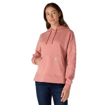 Image showing 6 th Carhartt Women's Oversized-Fit Midweight Hooded Heart Graphic Sweatshirt