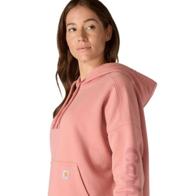 Image showing 7 th Carhartt Women's Oversized-Fit Midweight Hooded Heart Graphic Sweatshirt