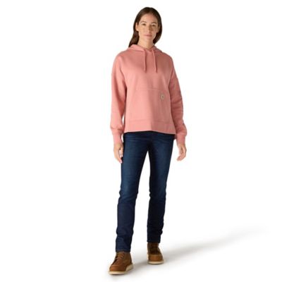 Image showing  Women's Oversized-Fit Midweight Hooded Heart Graphic Sweatshirt