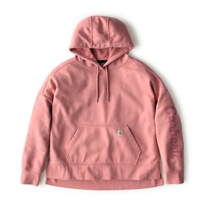 Image showing 9 th Carhartt Women's Oversized-Fit Midweight Hooded Heart Graphic Sweatshirt