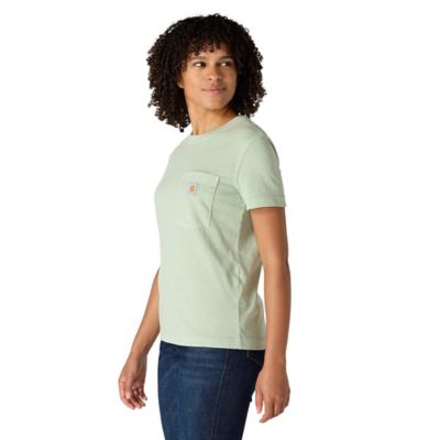 Image showing 3 th Carhartt Women's Relaxed Fit Lightweight Short Sleeve Garment Dye Pocket T-Shirt