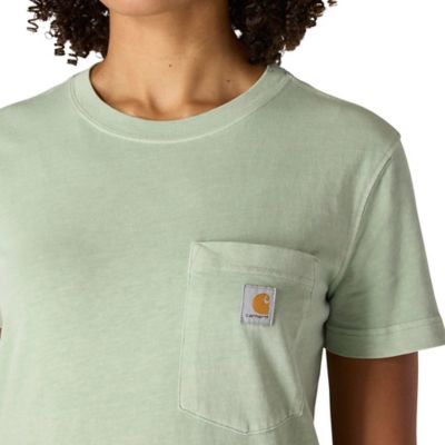 Image showing 4 th Carhartt Women's Relaxed Fit Lightweight Short Sleeve Garment Dye Pocket T-Shirt
