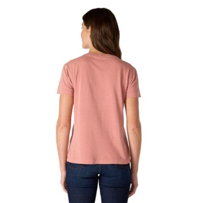 Image showing  Women's Relaxed Fit Lightweight Short Sleeve Garment Dye Pocket T-Shirt