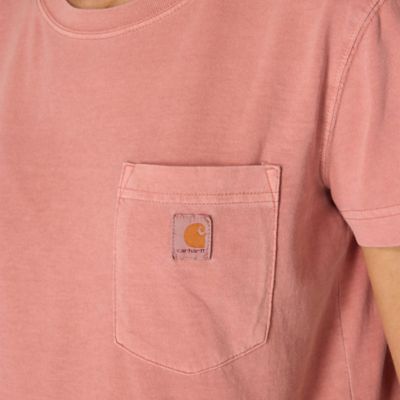 Image showing  Women's Relaxed Fit Lightweight Short Sleeve Garment Dye Pocket T-Shirt
