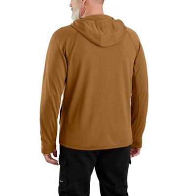 Image showing  Men's Force Relaxed Fit Full-Zip Long-Sleeve Hooded T-Shirt