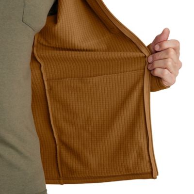 Image showing  Men's Force Relaxed Fit Full-Zip Long-Sleeve Hooded T-Shirt