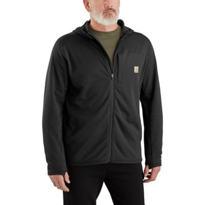 Image showing 0 th Carhartt Men's Force Relaxed Fit Full-Zip Long-Sleeve Hooded T-Shirt