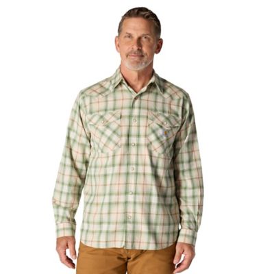 Image showing 1 th Carhartt Men's Rugged Flex Montana Relaxed Fit Lightweight Snap-Front Plaid Collared Long-Sleeve Work Shirt