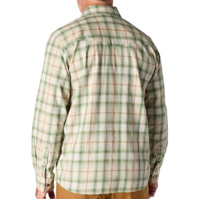Image showing  Men's Rugged Flex Montana Relaxed Fit Lightweight Snap-Front Plaid Collared Long-Sleeve Work Shirt