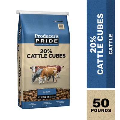 Producer's Pride 20% Cattle Feed Cubes, 50 lb.