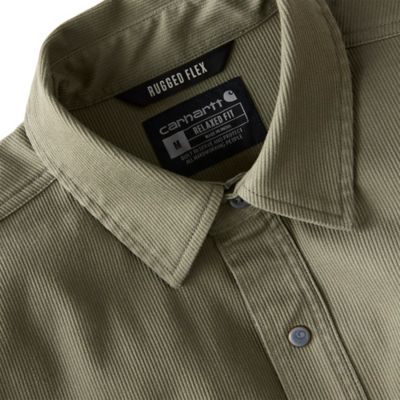 Image showing 4 th Carhartt Men's Montana Rugged Flex Relaxed Fit Corduroy Long-Sleeve Shirt