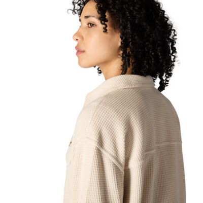 Image showing  Women's Oversized-Fit Heavyweight Waffle Knit Shirt
