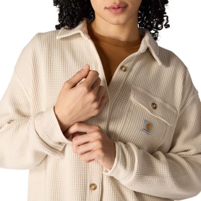 Image showing  Women's Oversized-Fit Heavyweight Waffle Knit Shirt
